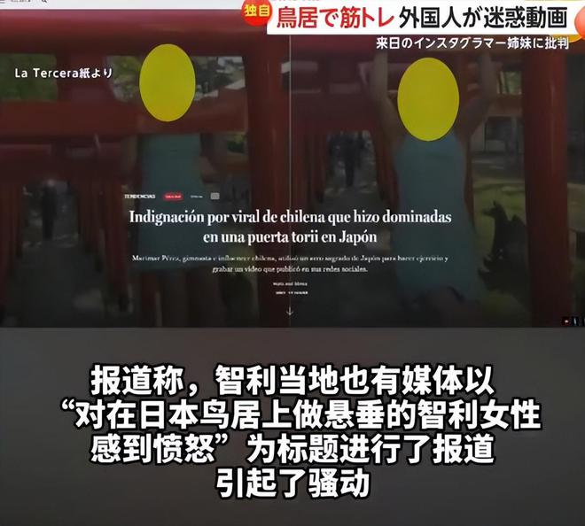女网红在日本鸟居做引体向上引发争议，文化交融下的道歉与事件分析